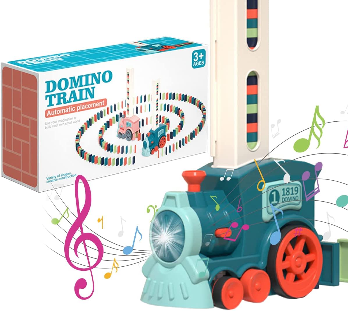Automatic Domino Laying Electric Train