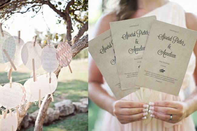 Prepare ceremony programs and other stationary
