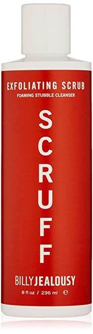 Billy Jealousy Scruff Mens Exfoliating Foaming Stubble Cleanser Scrub, 8 Fl. Oz.