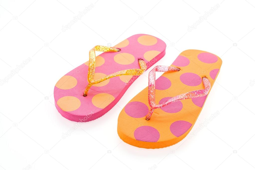 Plastic flip flops