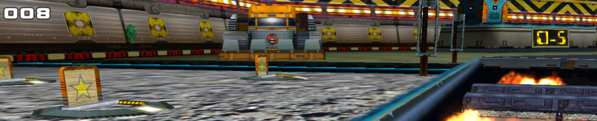 In the center of a triangle star.