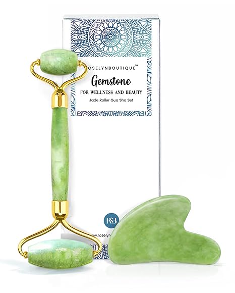 RoselynBoutique Jade Roller for Face and Neck