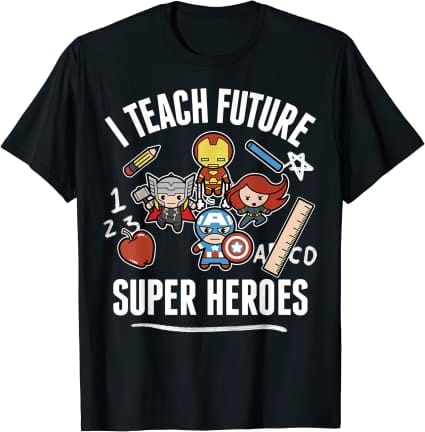 Avengers Classic I Teach Super Heroes Graphic T-Shirt