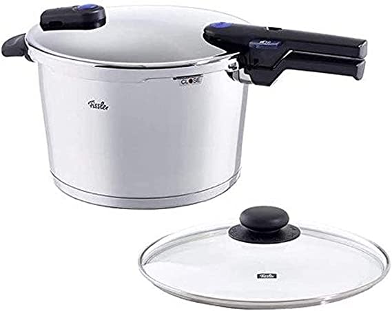 Stainless Steel Vitaquick Pressure Cooker with Glass Lid