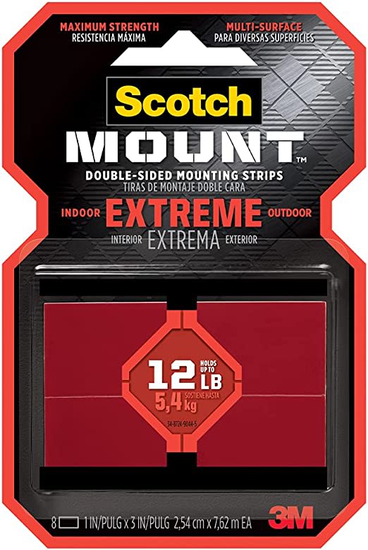 Scotch-Mount Extreme Double-Sided Mounting Strips