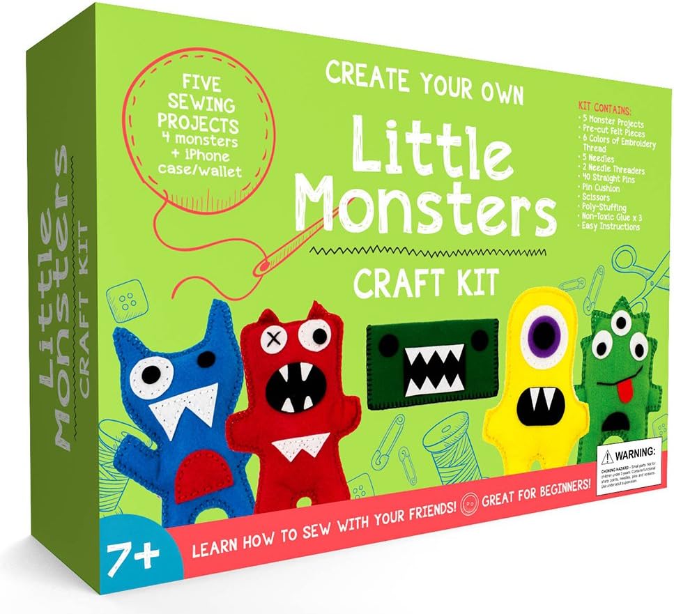 Little Monsters Beginners Sewing Kit