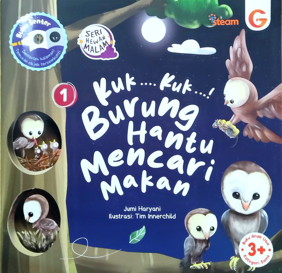 Kuk kuk Burung Hantu Mencari Makanan