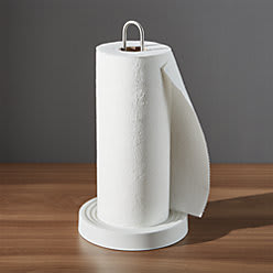 Paper towels and holder