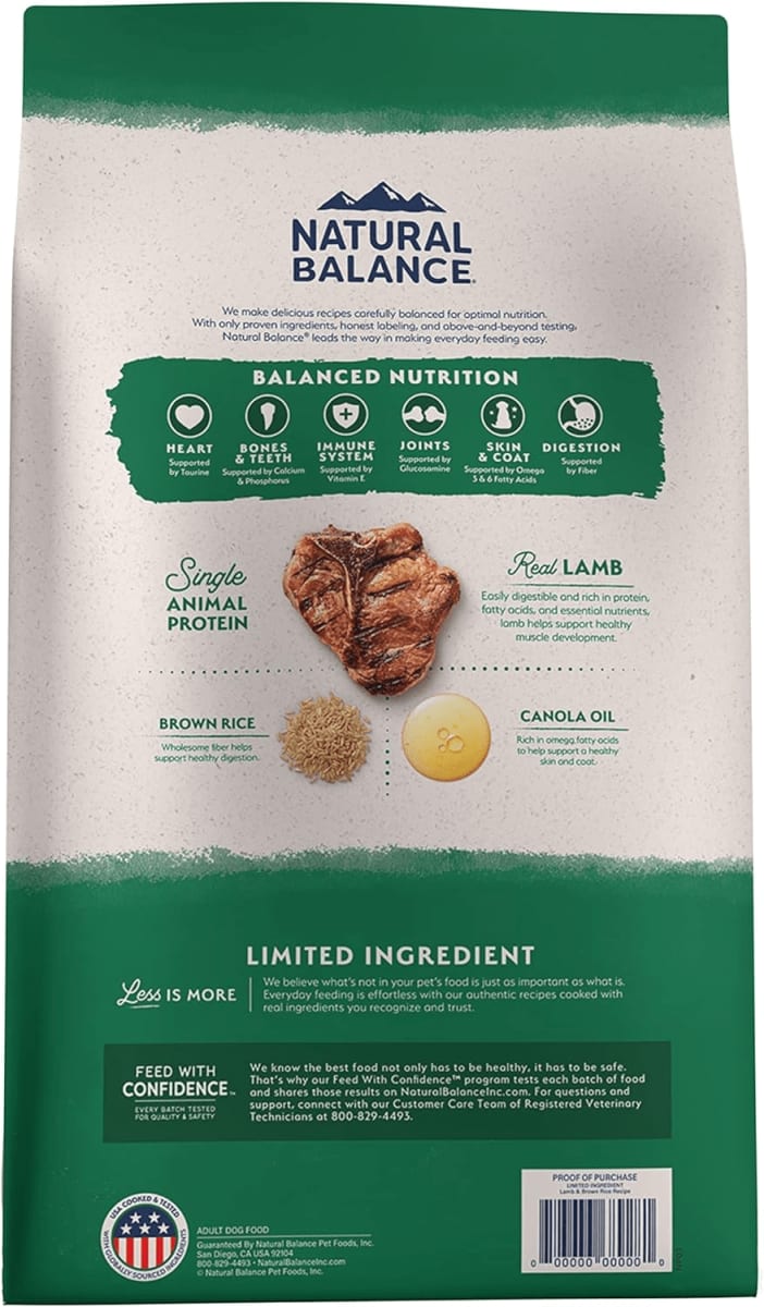 Natural Balance L.I.D. Limited Ingredient Diets Dry Dog Food