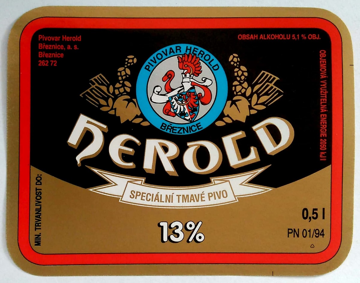 Herold Speciální tmavé pivo 13 Etk. A