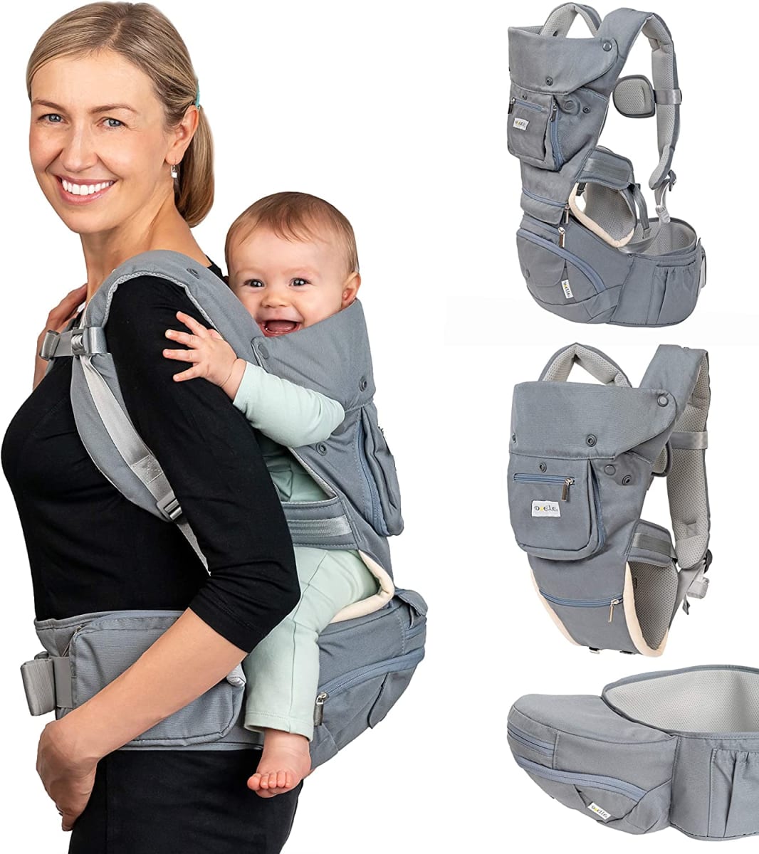 Baby Carrier Sling Hip-Seat - Baby Carrier with Hip seat and Waist Extender