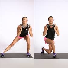 Curtsy Lunges per side