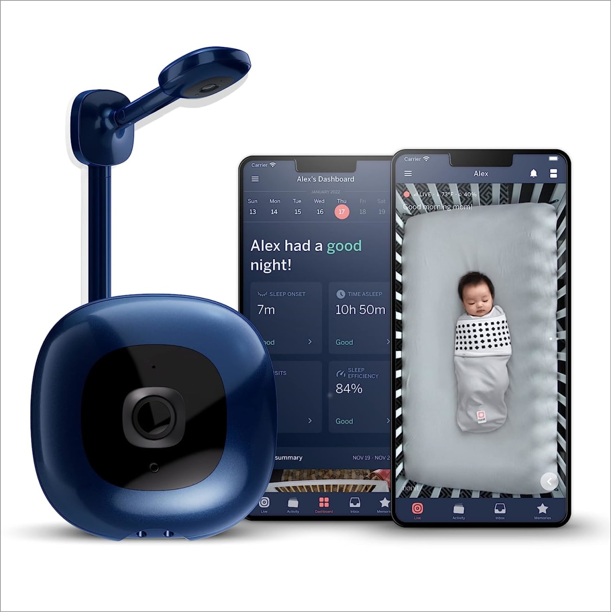 Pro Smart Baby Monitor & Wall Mount