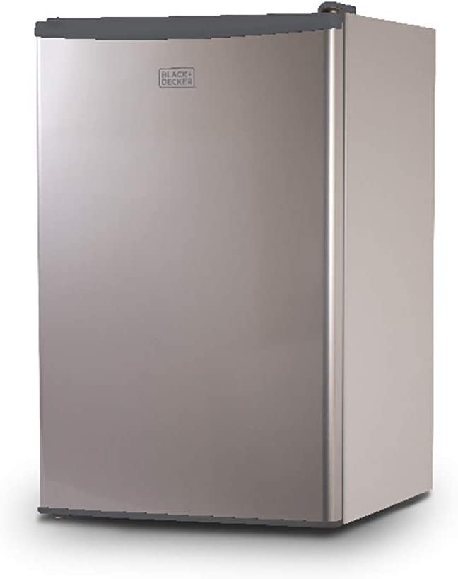 BLACK+DECKER BCRK43V Compact Refrigerator Energy Star Single Door Mini Fridge with Freezer