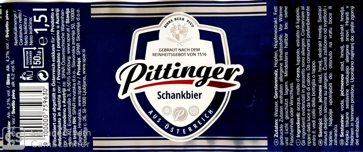 Pittinger Schankbier