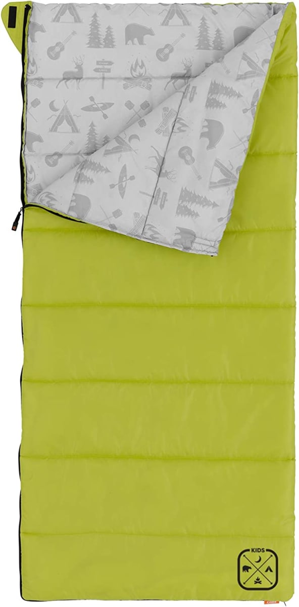 Youth Indoor/Outdoor Sleeping Bag - Great for Kids, Boys, Girls - Ultralight and Compact Perfect for Backpacking, Hiking, Camping, and Sleepovers
