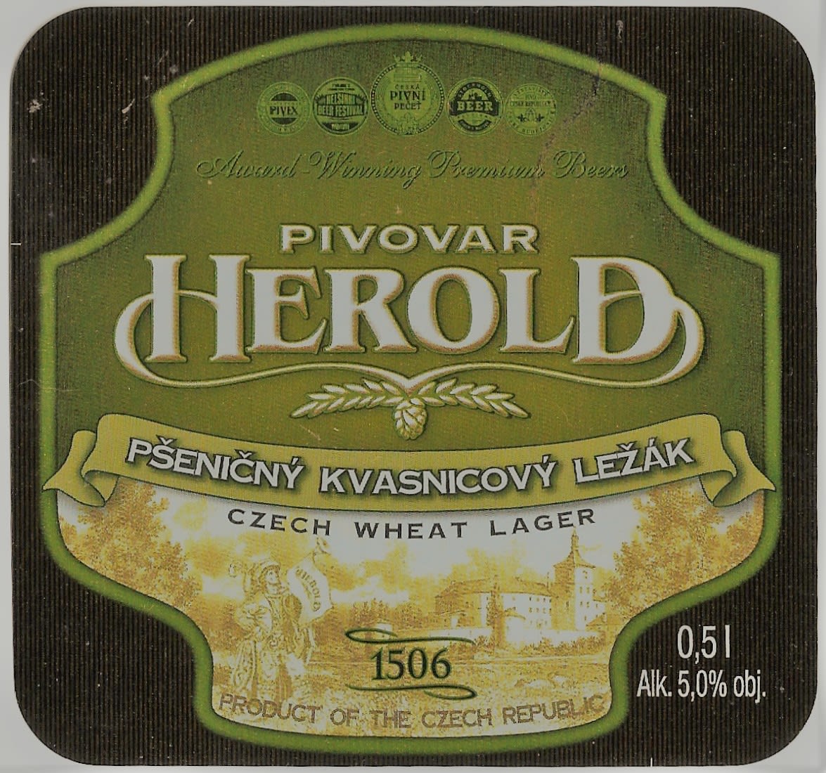 Herold Pšeničný kvasnicový ležák 0,5 Etk. A