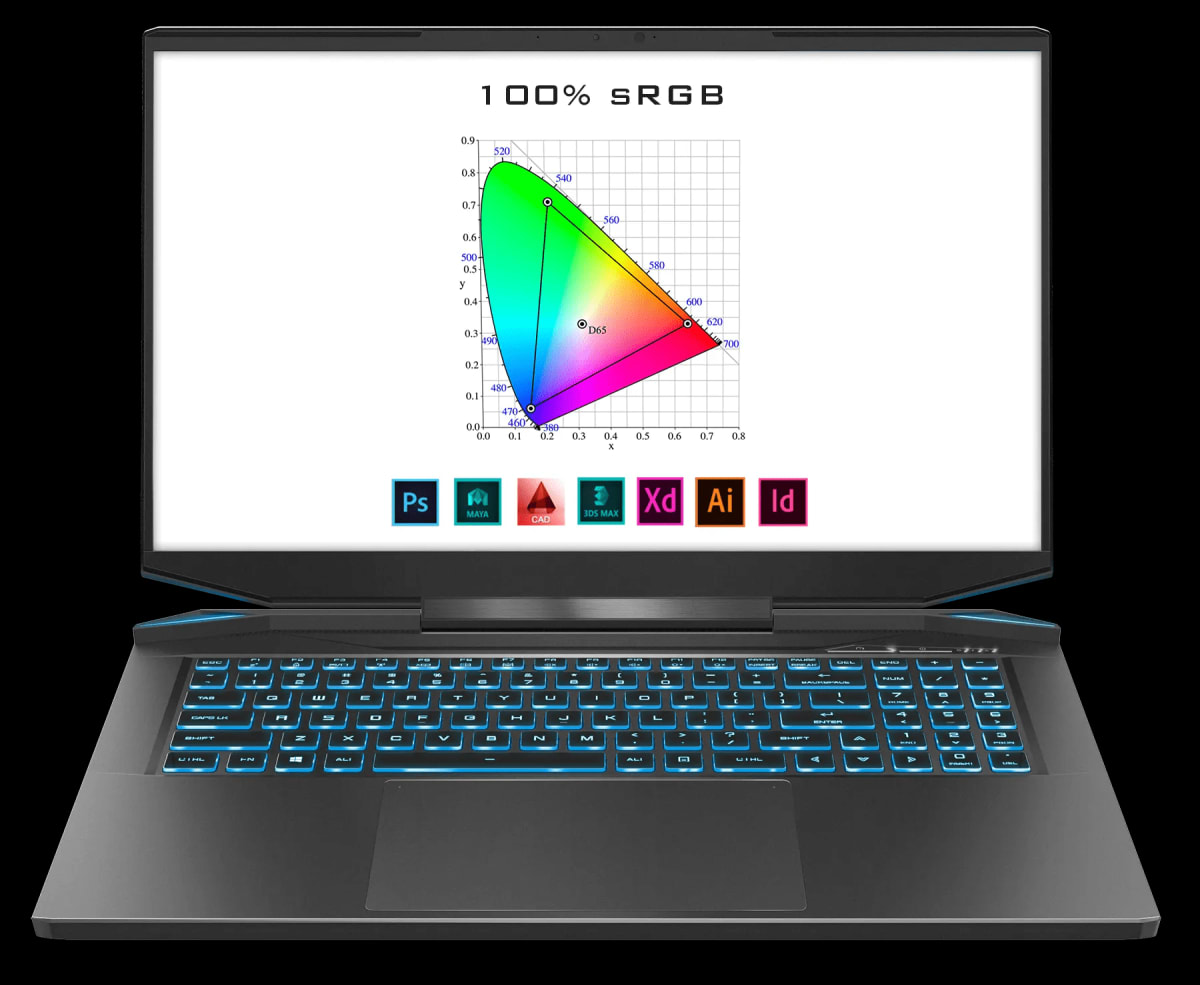 Eluktronics Prometheus, Ryzen 7 5800H, RTX 3080 150W, 16 GB Ram, 512 GB SSD, QHD 165 hz 96% sRGB w/ MUX