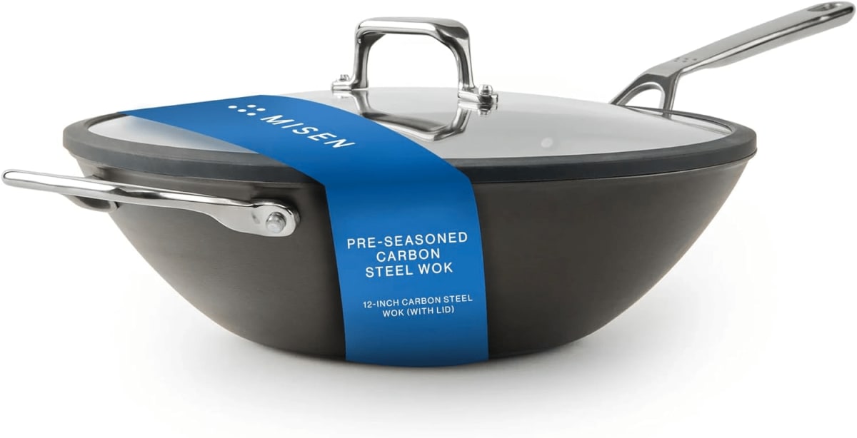 Misen Pre-Seasoned 12" Carbon Steel Wok