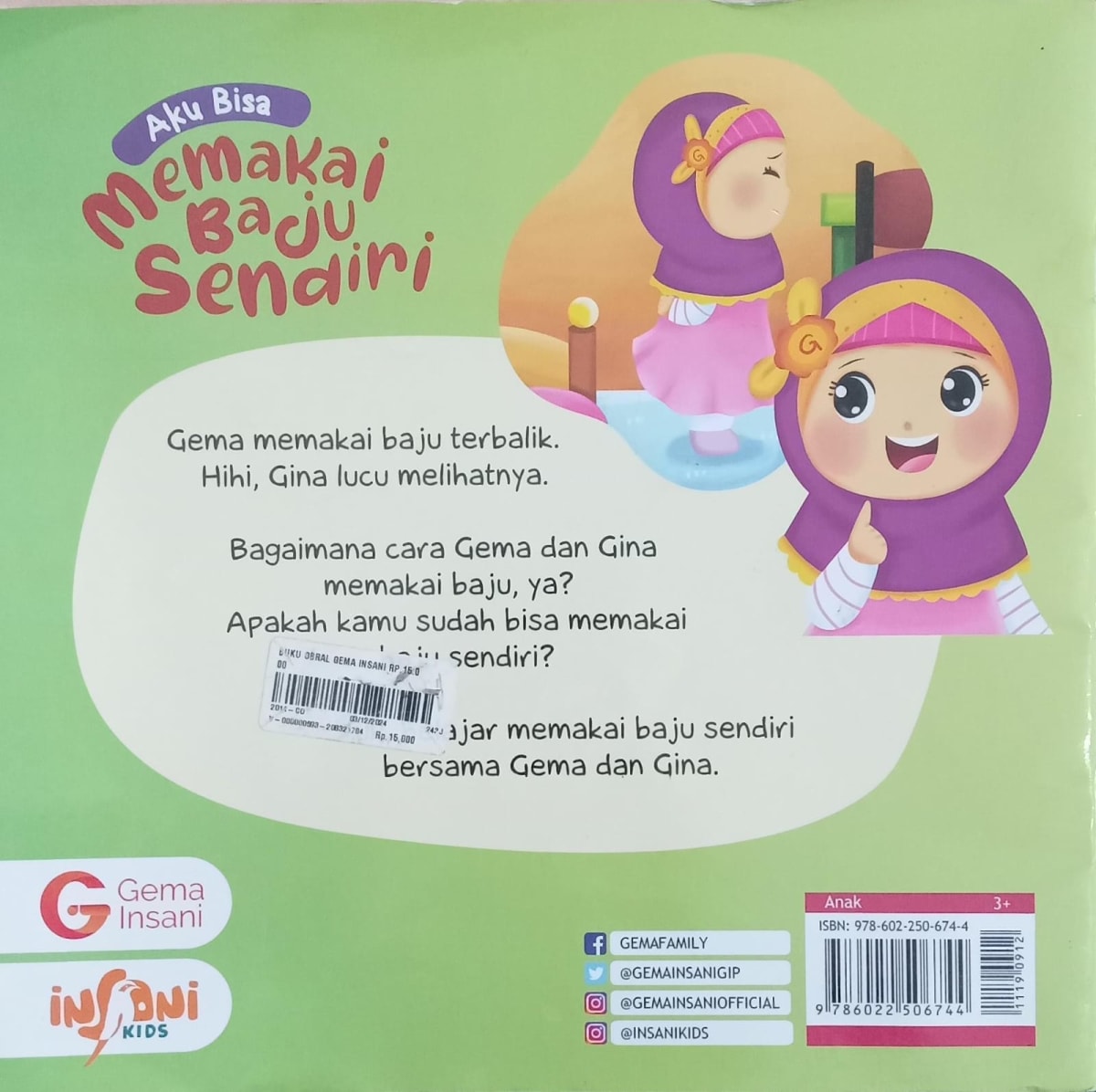 Aku BisaMemakai Baju Sendiri
