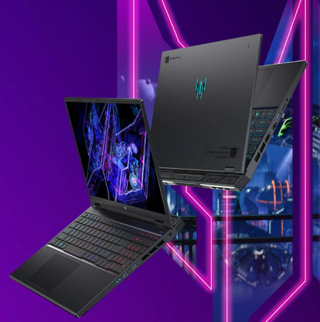 Acer Predator Helios Neo 16, i9-14900HX, RTX 4070, 16 GB DDR5-5600, 1 TB SSD, QHD+ 240 Hz