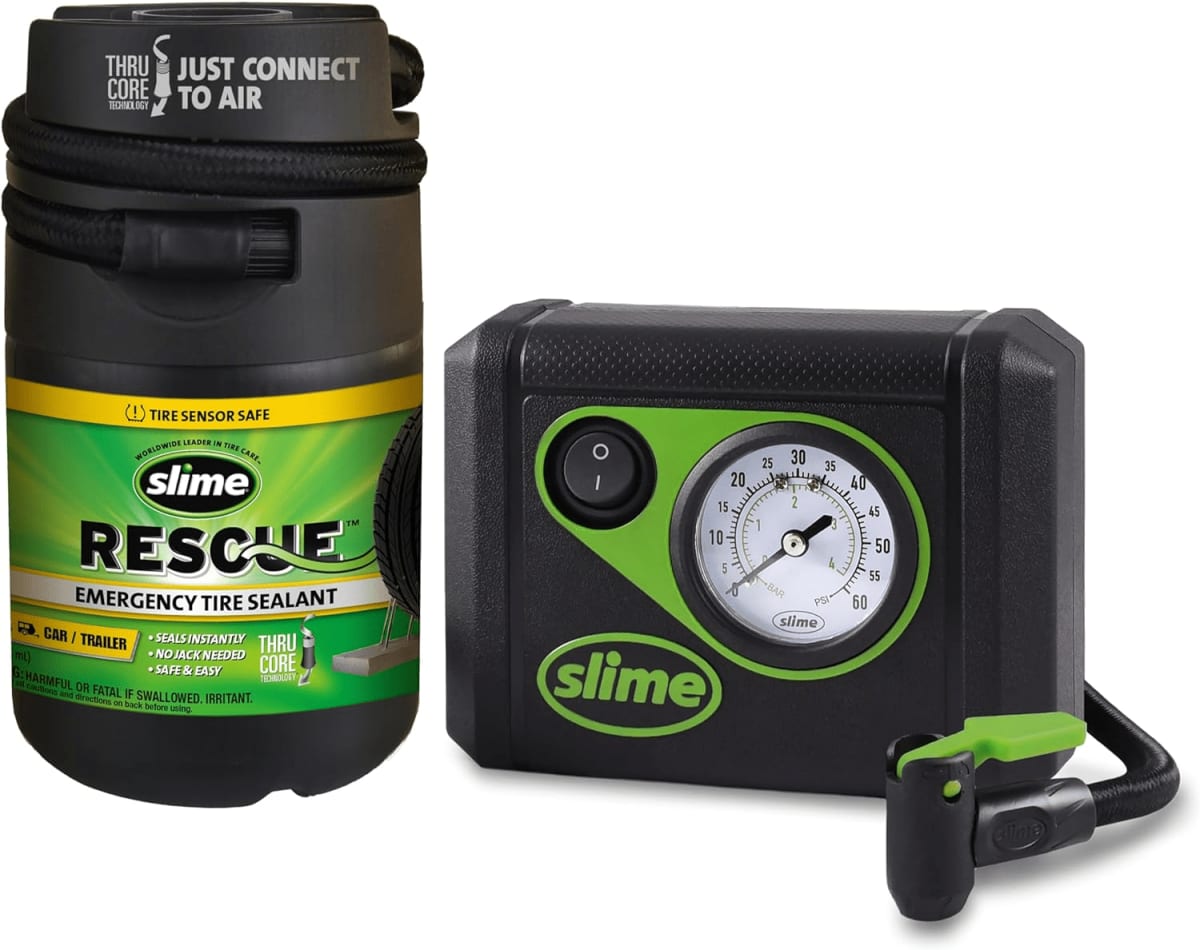 Slime 50138 Flat Tire Puncture Repair Smart Spair Plus