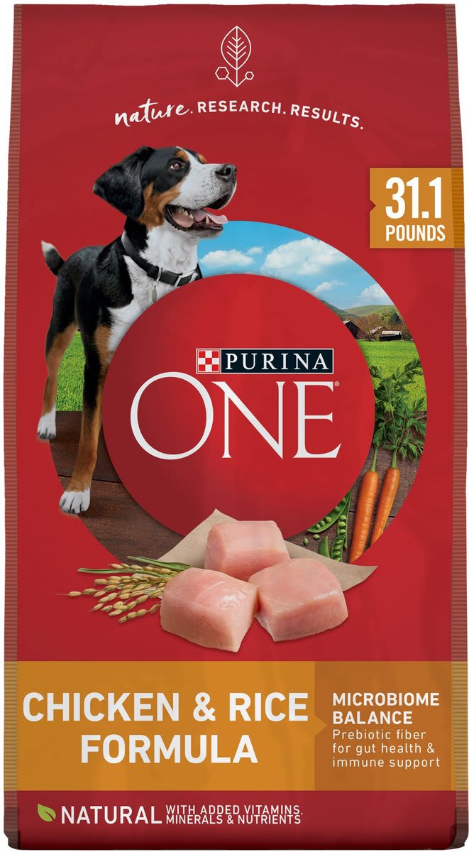 Purina ONE Natural SmartBlend Chicken & Rice Formula Dry Dog Food