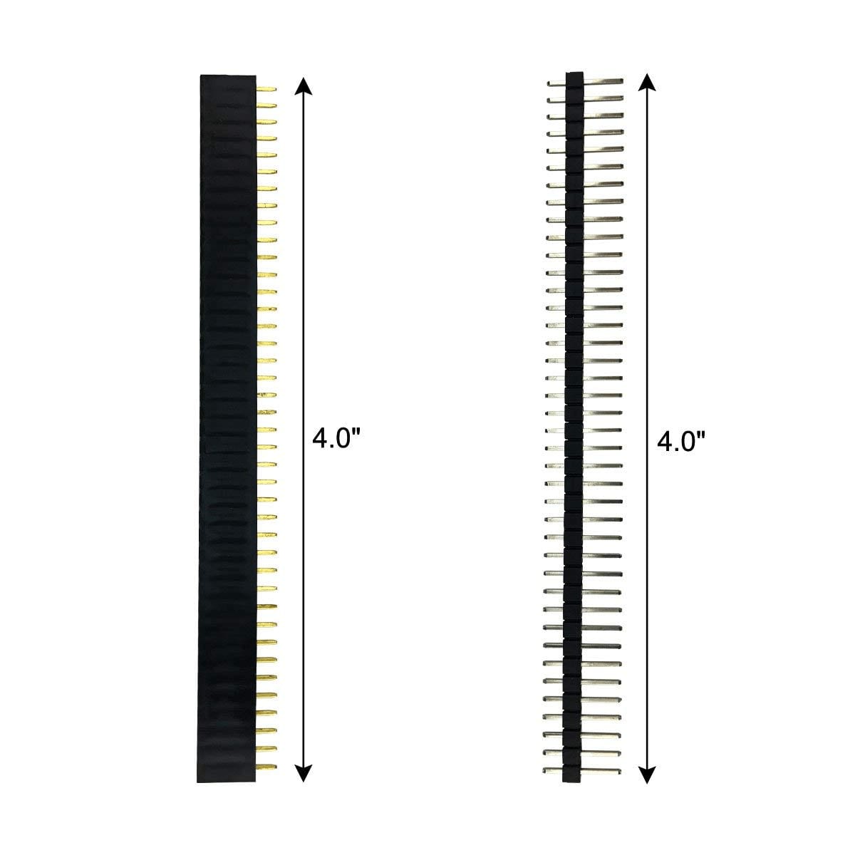 Pin header male + female