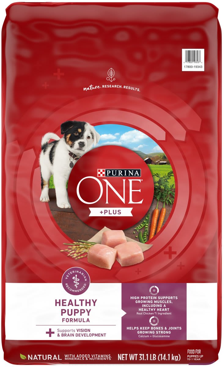 Purina ONE High Protein Plus Healthy Dry Puppy Food, 31.1-lb bag