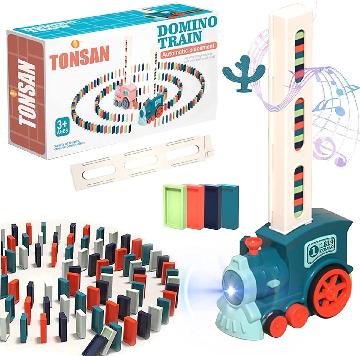 2022 New Domino Train Toy Set