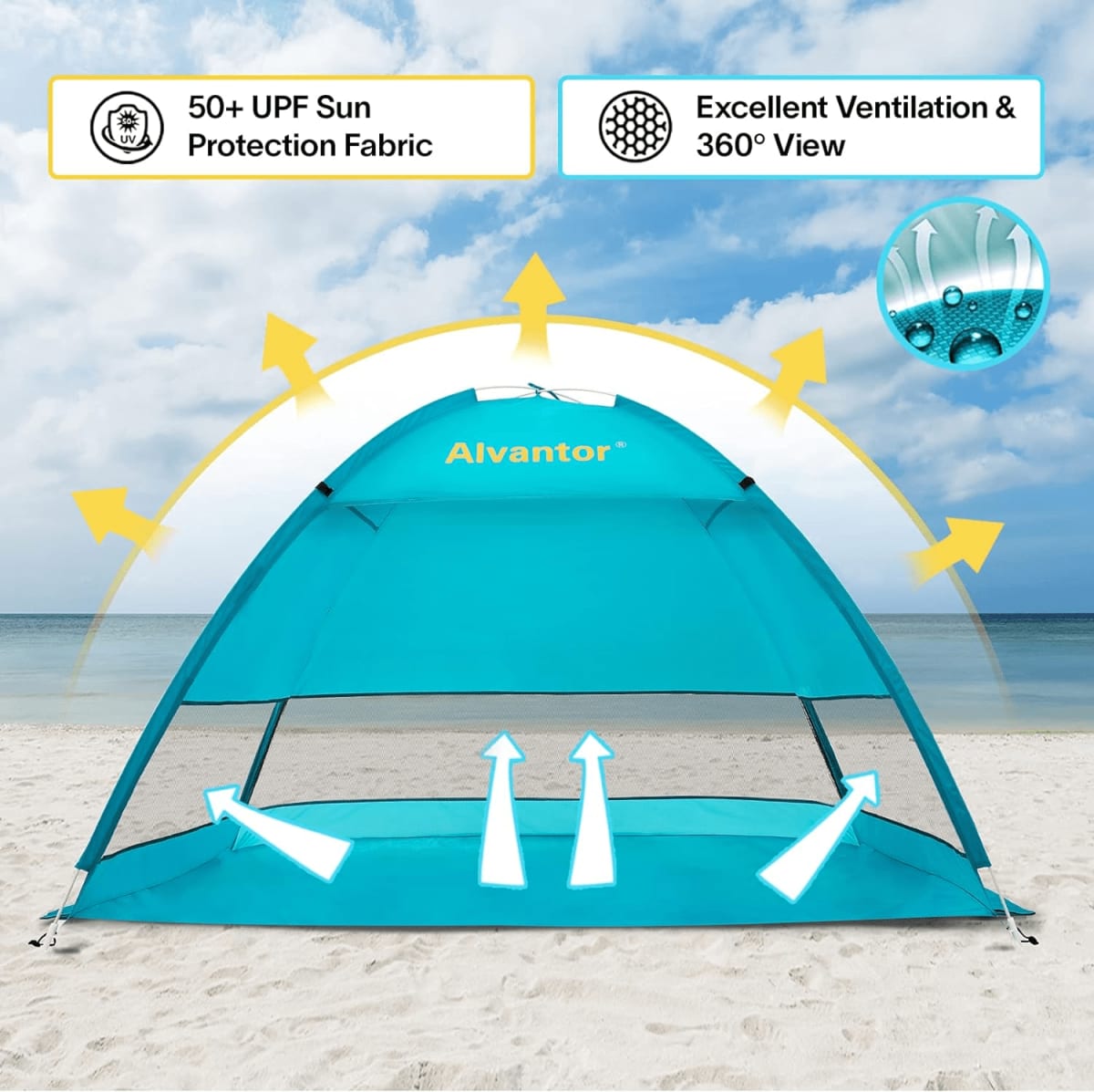 Alvantor Beach Tent Coolhut Plus Beach Umbrella