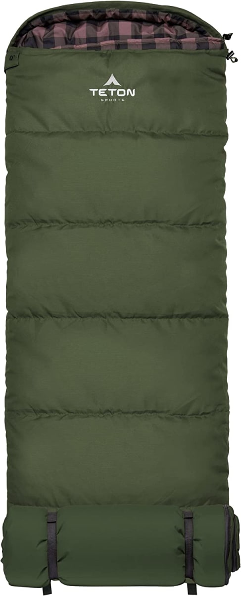 Jr Sleeping Bag - Sleeping Bag for Boys, Girls, and Kids - 20 & 0 Degree options - Sleepover and Camping Accessory with Storage Pockets - Accessories for Cabins, RV, or Car Camping