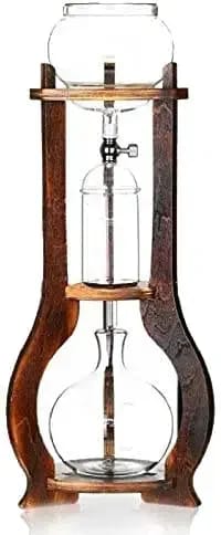 Iced Coffee Cold Brew Drip Tower Coffee Maker Wooden