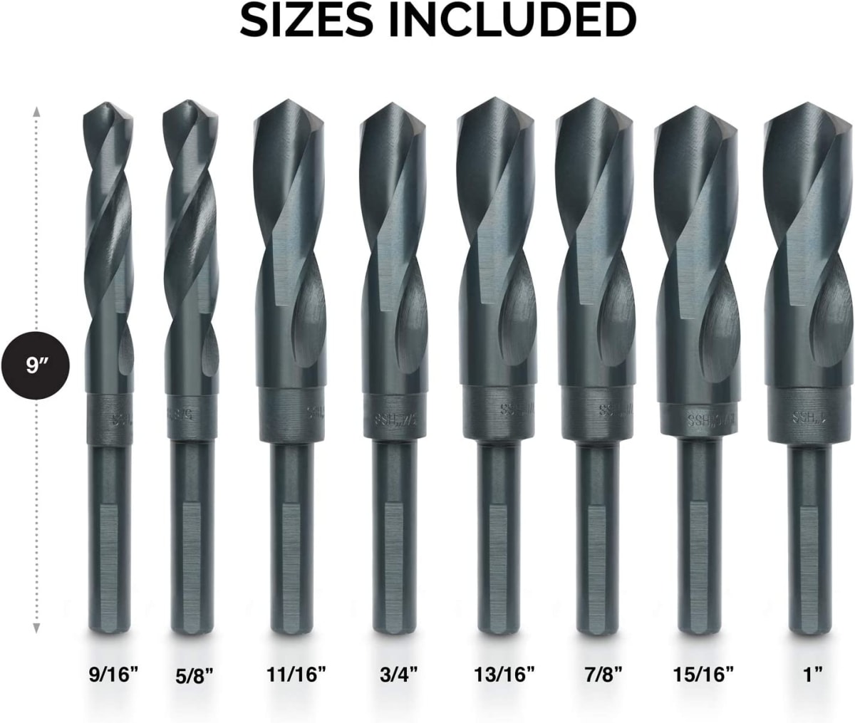 10005 HSS Silver and Deming Industrial Drill Bit Set