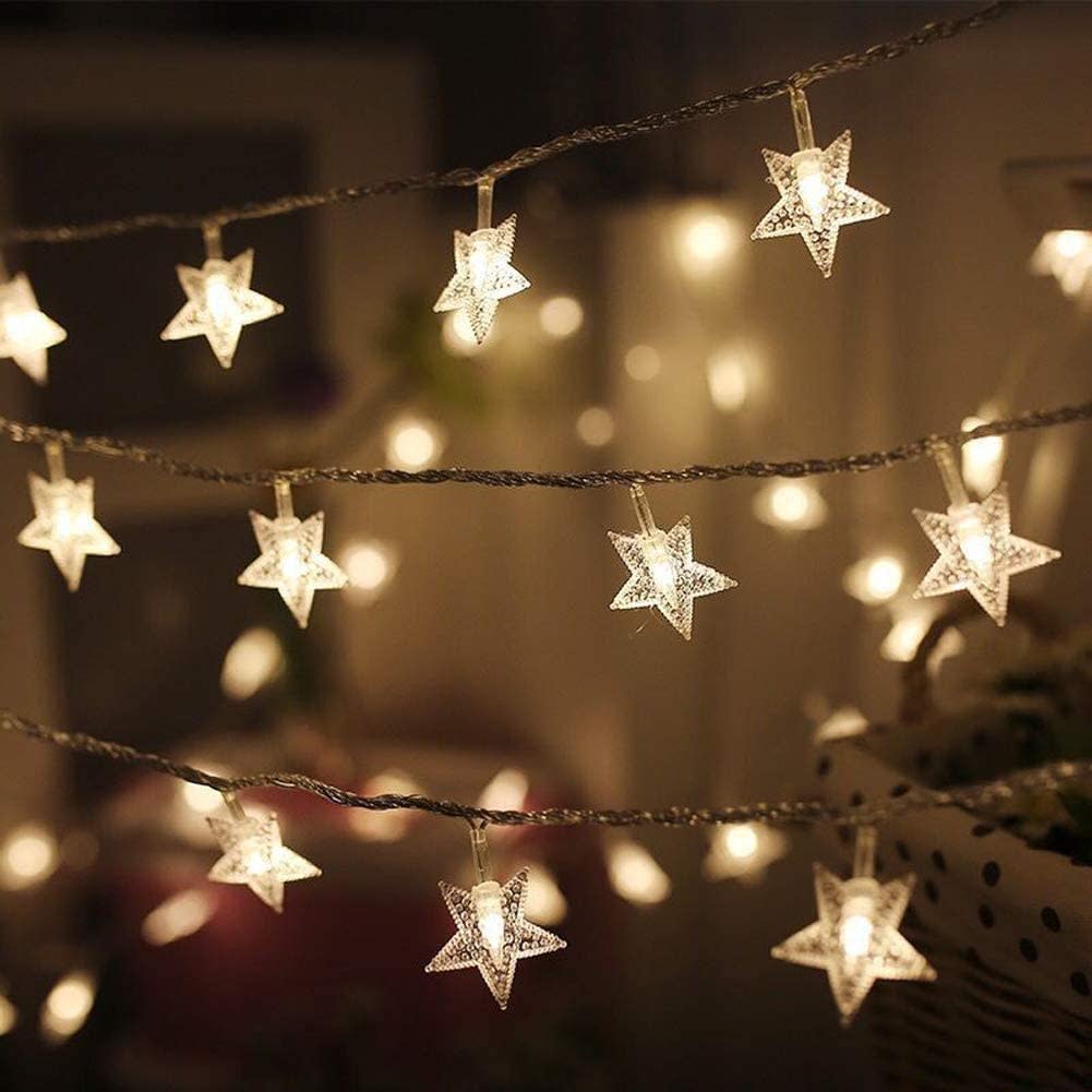 Twinkle Star LED Star String Lights