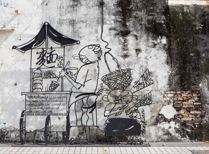 Take pics of creative street murals of Penang
