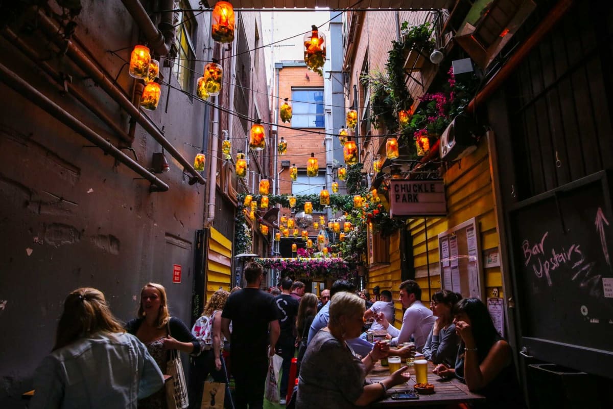 Go on a bar crawl in the city's laneways