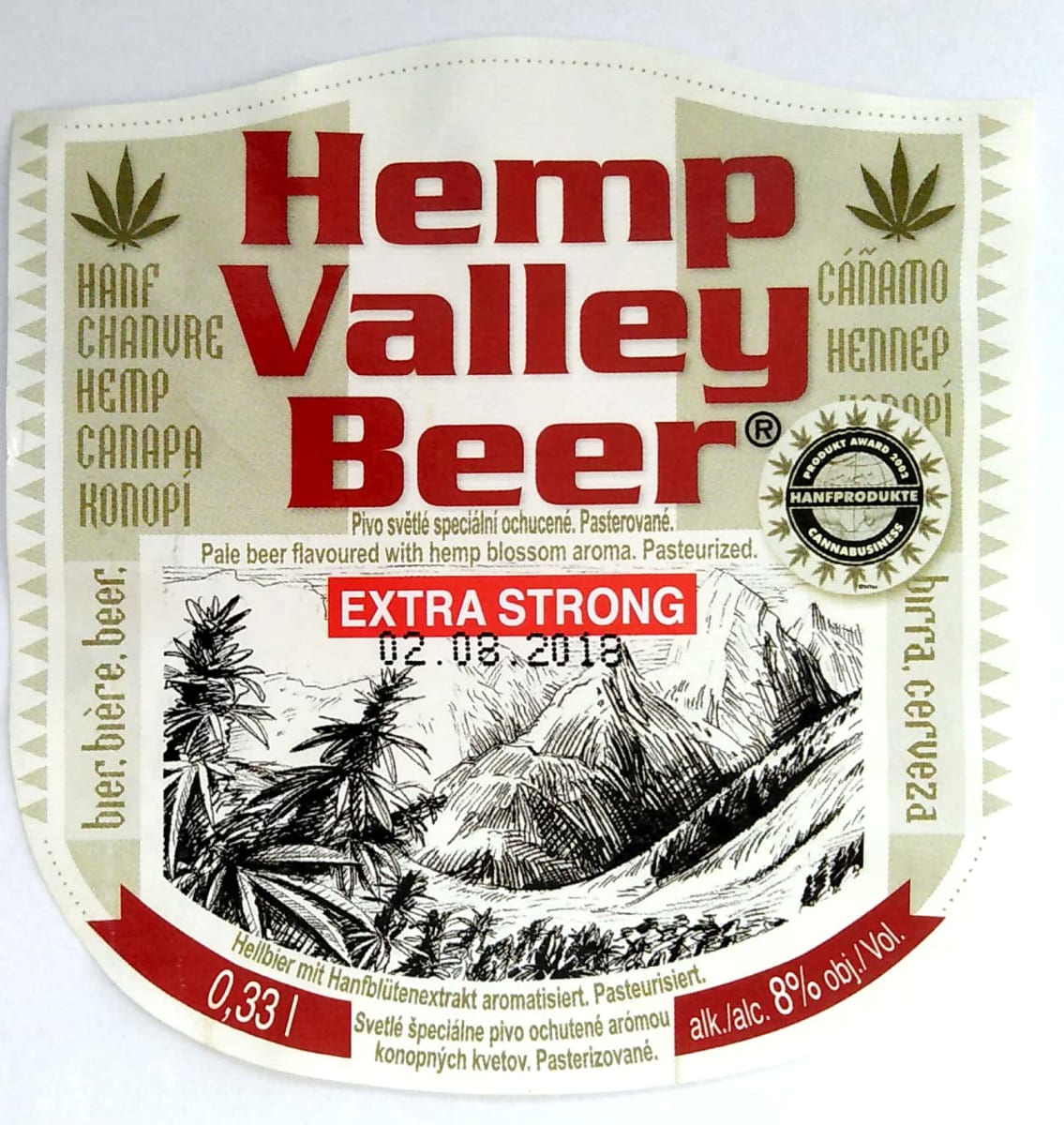 Novopacké Hemp Valley Beer