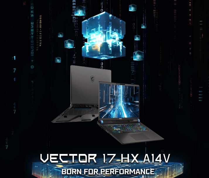 MSI Vector 17 HX, i9-14900HX, RTX 4080, 32 GB DDR5-5600, 1 TB SSD, QHD+ 240 hz