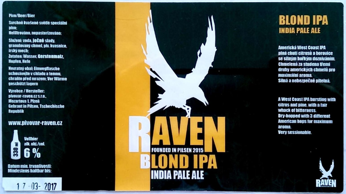 Raven Blond IPA