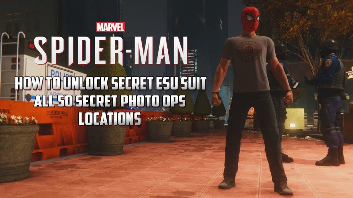 Spider-Man PS4: All Secret Photo Ops Location Checklist - With Maps - ESU Suit
