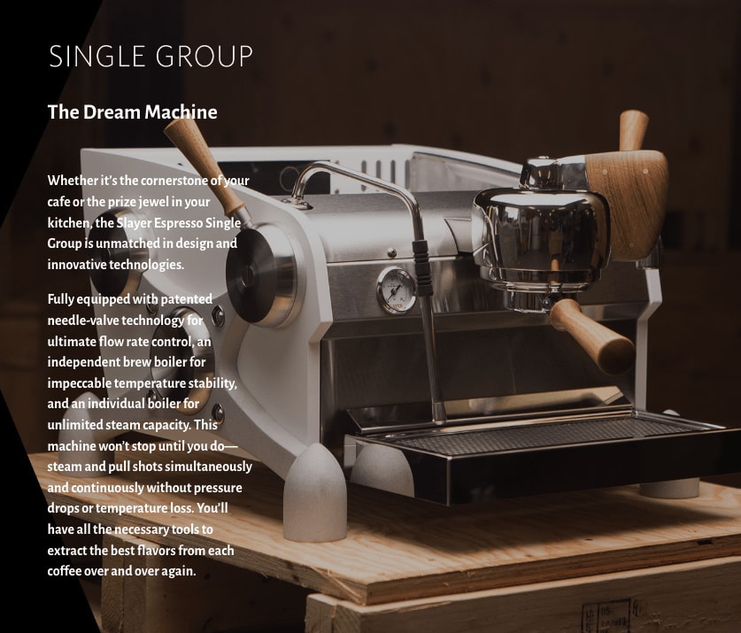Espresso Single Group Machine