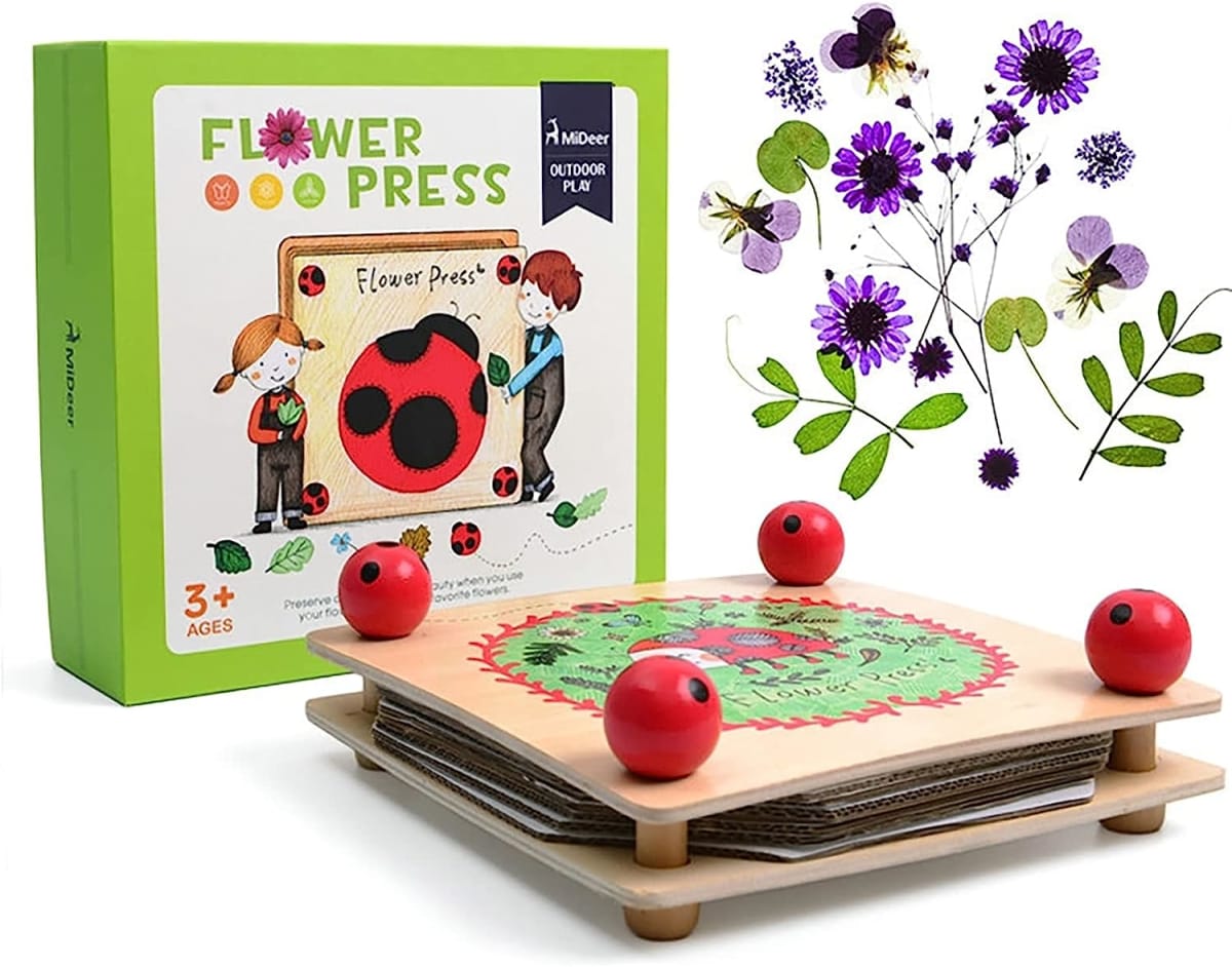 Flower & Leaf Press Nature Crafts Wooden Art Kit