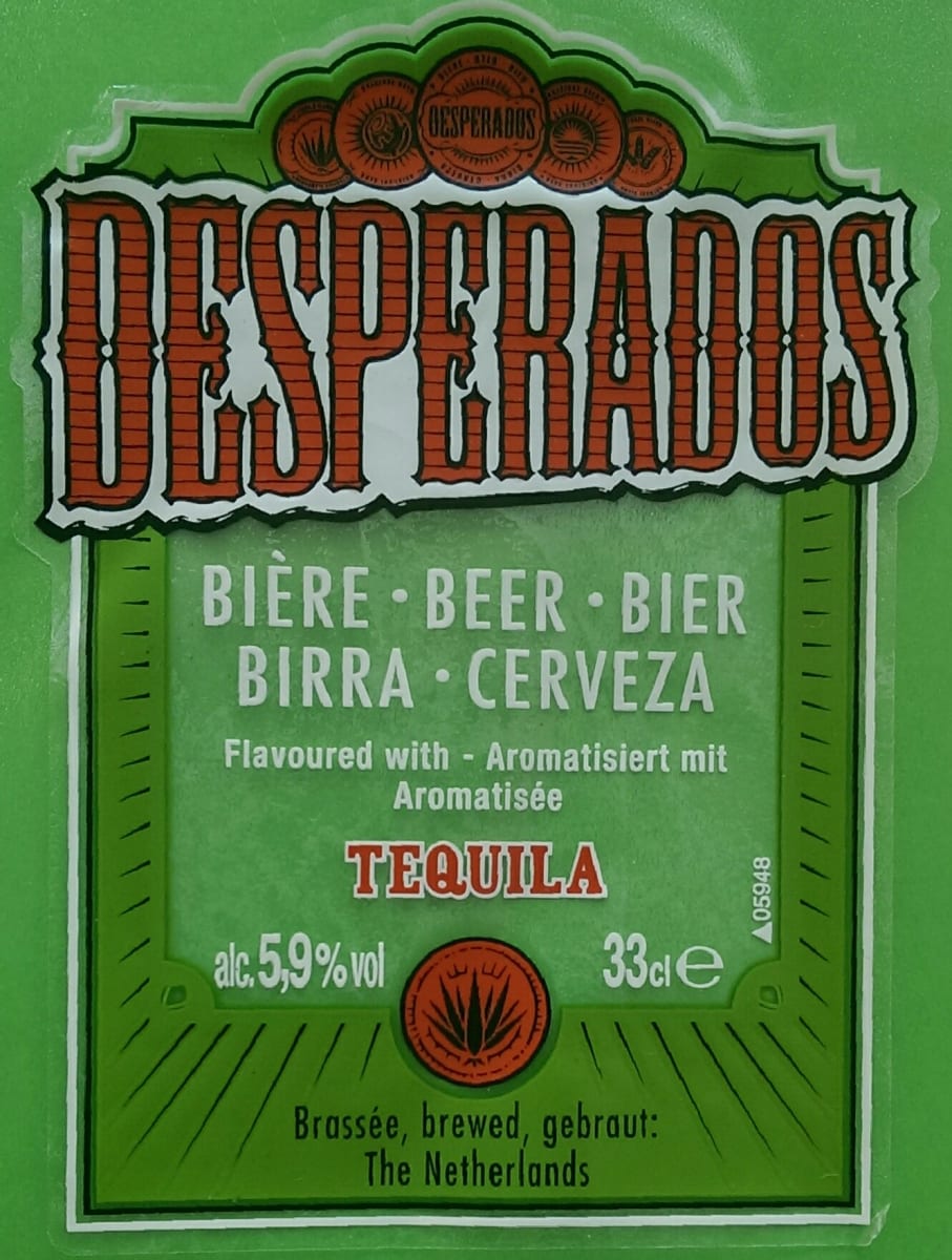 Desperados Tequila flavoured beer