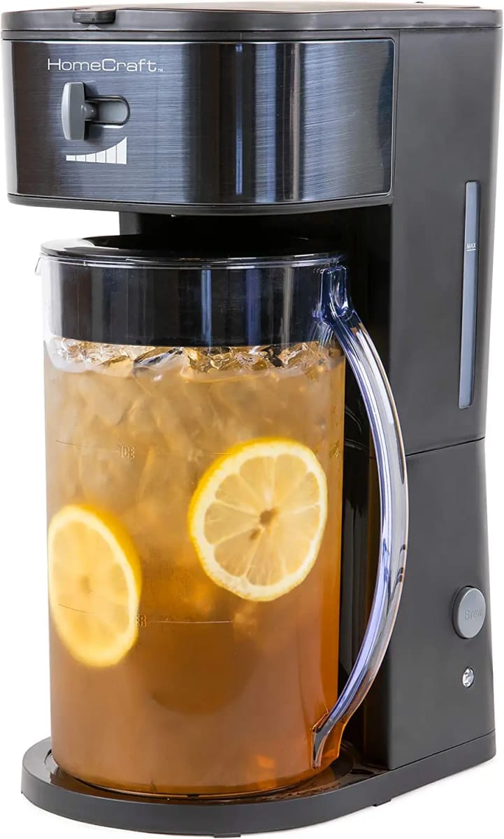 HCIT3BS 3-Quart Black Stainless Steel Café' Iced Tea And Iced Coffee Brewing System