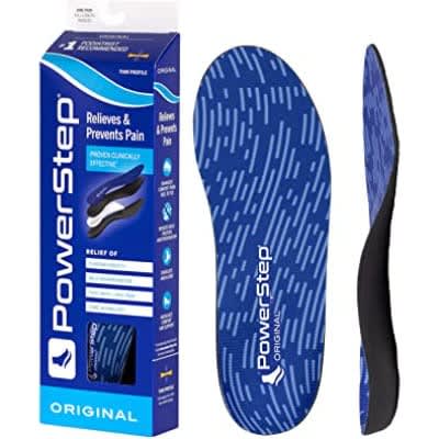 Powerstep Insoles, Original, Arch Pain Relief Insole, Designed for Tight Shoes, Arch Support Orthotic for Women and Men