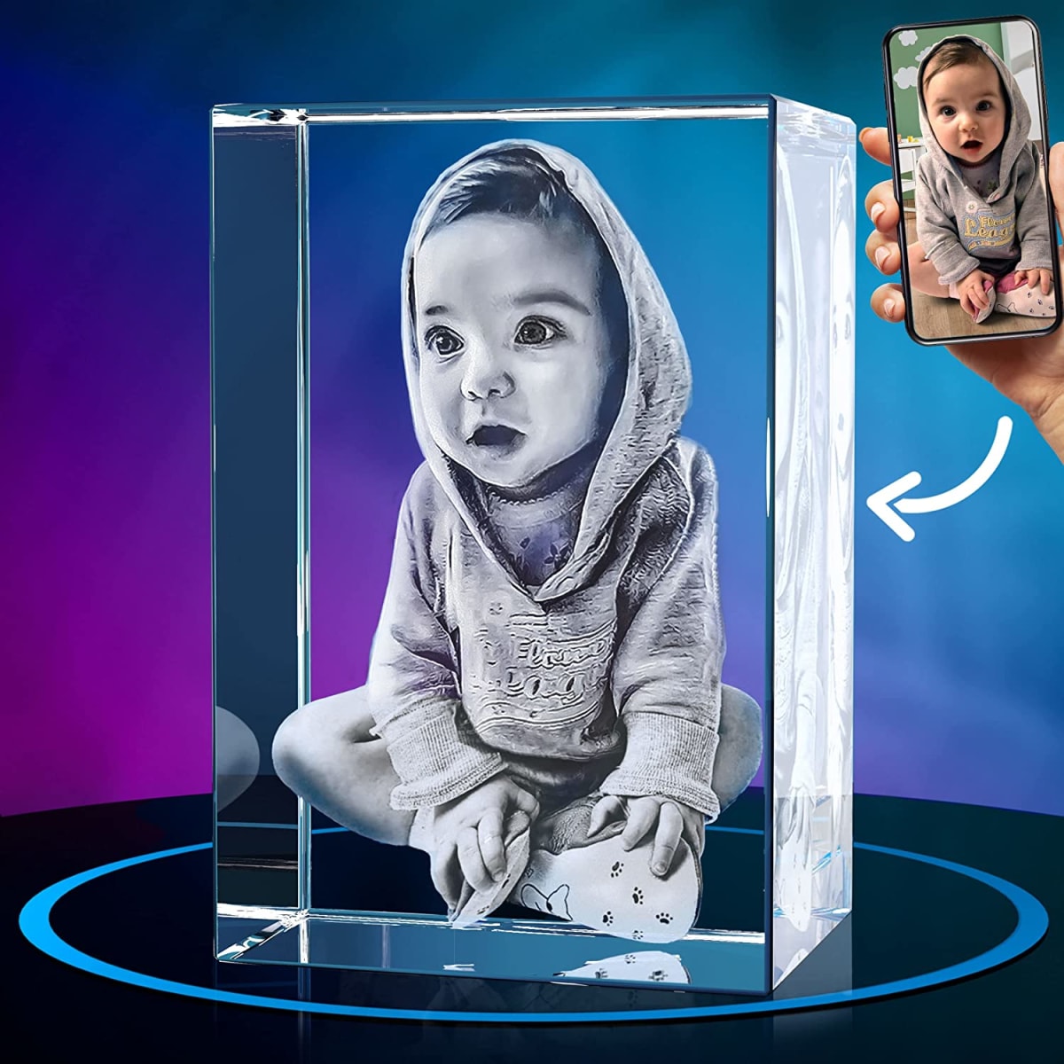 Engraved Photo Crystal