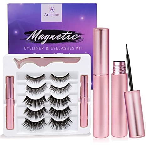 Magnetic Eyelashes with Eyeliner Kit (8 Piece Set)