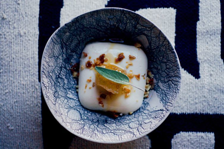 Brown Sugar Sage Panna Cotta