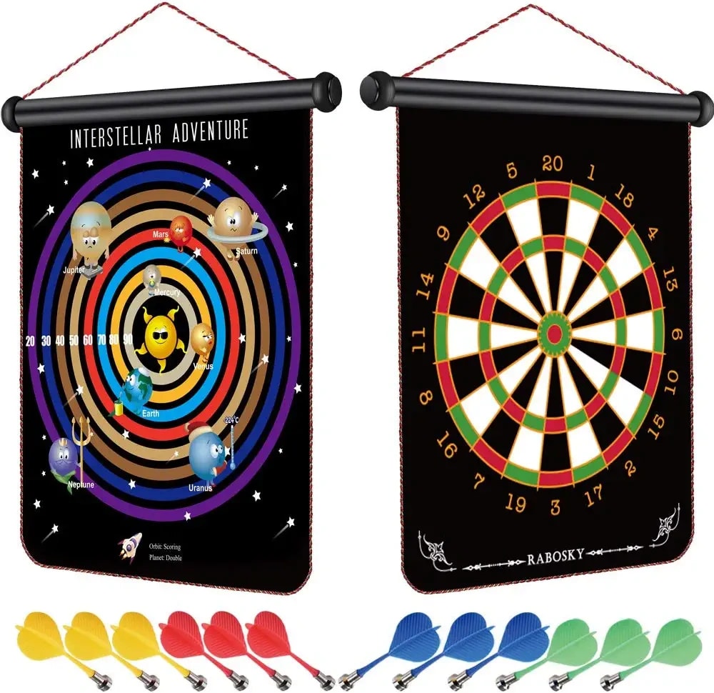 Magnetic Dart Board for Kids - Toy Birthday Gift Ideas for 6 7 8 9 10 11 12 13+ Year Old Teen Boy